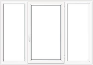 Окно ПВХ с тремя створками